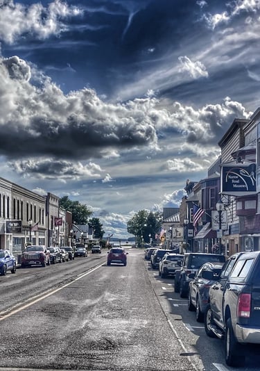 Image of Main Street in Montello, Wisconsin