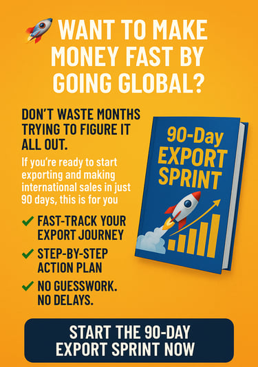 a book cover with the words,'90 days of exporting the world 'by Amine HBI