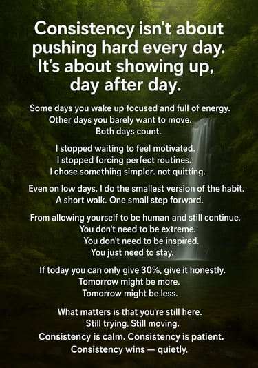 consistency 2026, daily habits, self-discipline, long-term success, personal growth, consistency .