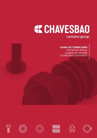 Gama de tornillería Chavesbao Lantana Group para fijaciones de alta resistencia.