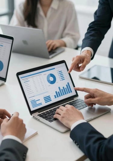 low-angle photography of blue glass walled building during daytime