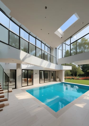 an abstract photograph of a curved wall