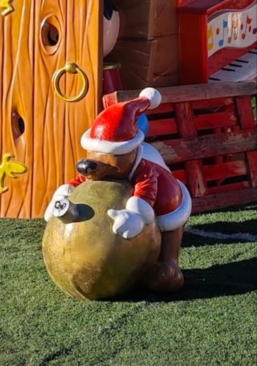 tematización navideña osito navidad