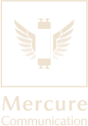 Mercure Communication Logotype beige