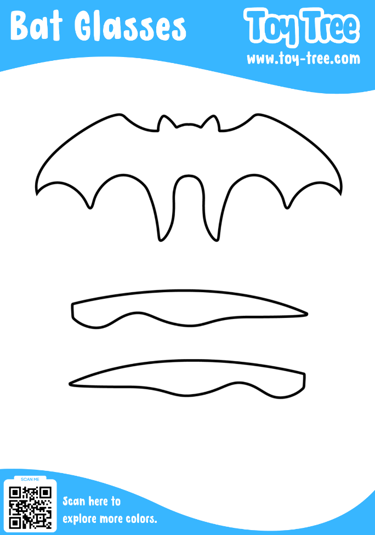 free bat glasses 3d pen template for halloween crafts and parties