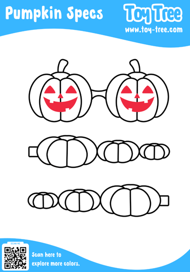 free pumpkin glasses 3d pen template for halloween crafts and parties