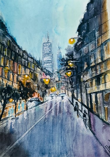 Dibujo artístico – pieza pintada a mano lista para envío