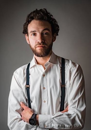 Portrait couleur en studio - homme © Virginie Bouilhac