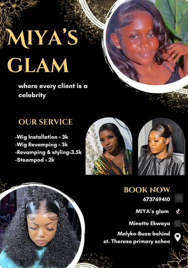 Miya's glam flyer design