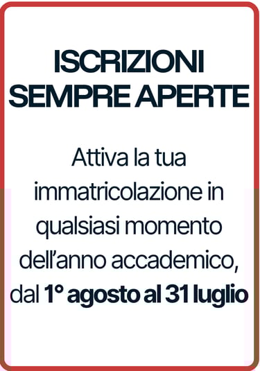 Card Iscrizioni sempre aperte Polo Didattico ID&M
