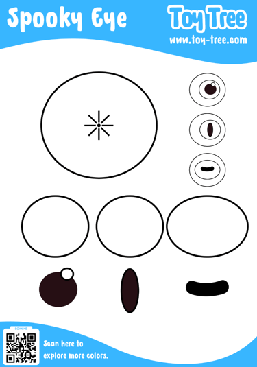 free eye ball 3d pen template for halloween crafts