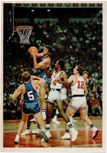 1968 Mexico IXX Olympische Sommerspiele Basketball Card