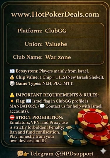 ClubbGG PPPoker X-Poker Suprema PokerBros Rake back