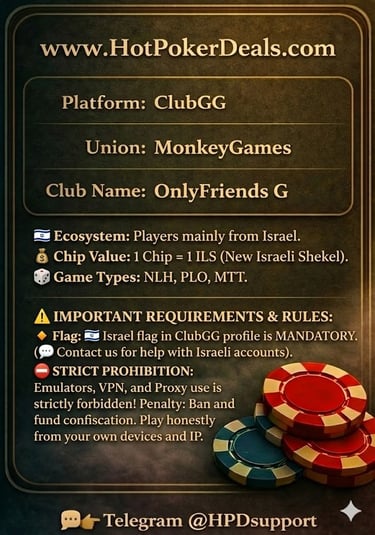 ClubbGG PPPoker X-Poker Suprema PokerBros Rake back