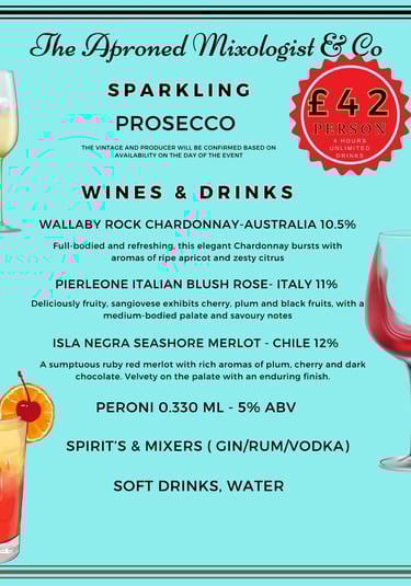 Wine Bar; Mobile Bar; Corporate Bar; Wedding bar