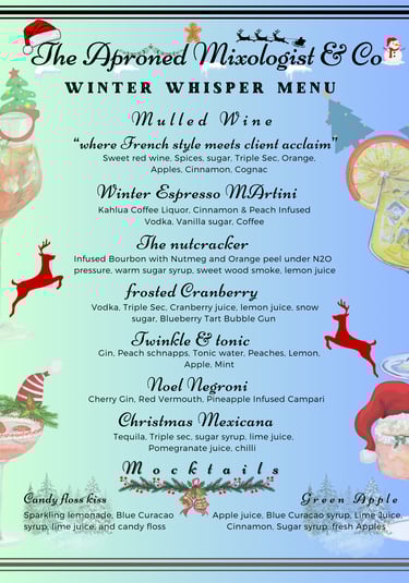 Christmas menu 