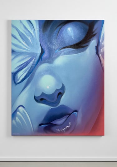 Live painting sobre lienzo para eventos por Ona Salvador