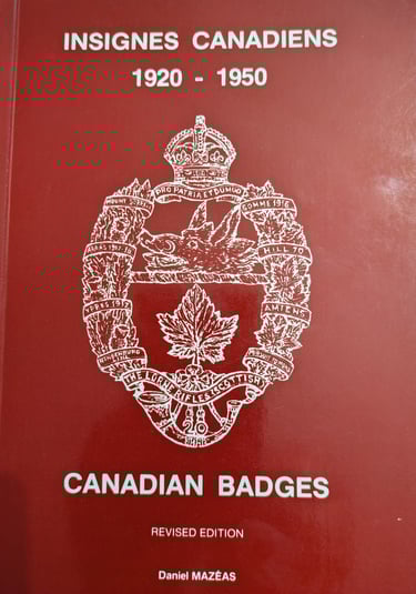 Resource: D. Mazeas Canadian Badges 1920-1950 Book Cover