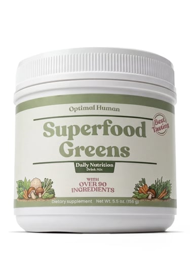 Optimal Human Superfood Greens Daily Nutrition Drink Mix