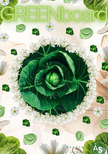 Colorboard inspiré par le thème Gabbage crush des pinterest predicts 2026