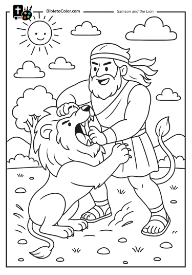 Samson and the Lion