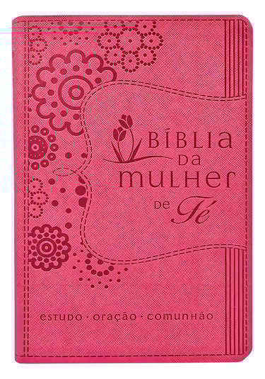 Bíblia feminina NVI mulher de fé capa rosa luxo