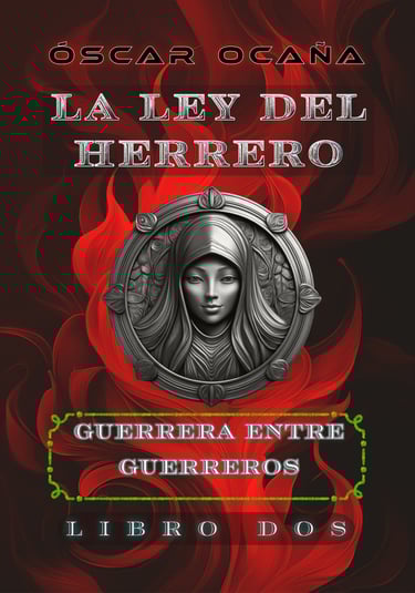 Portada alternativa no publicada de la novela La Ley del Herrero de Óscar Ocaña Parrón