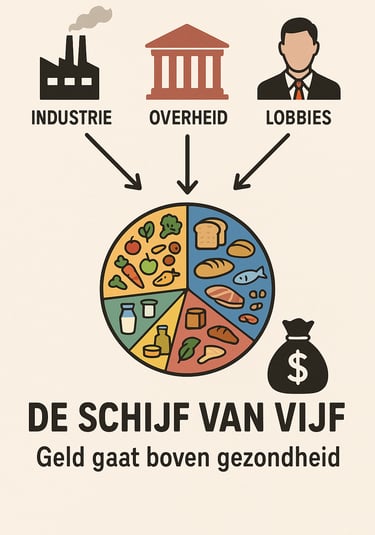 de schijf van 5 waar de verschillende belangen bij getoond worden