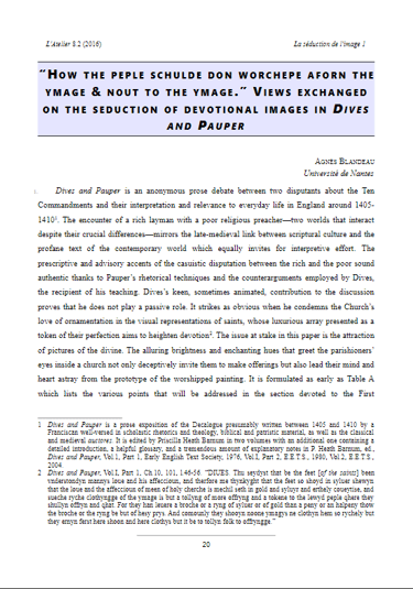 how the people schulde donc worchepe aforn the image and & nout to the ymage