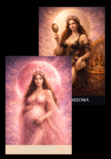 cesarzowa karta tarota archetyp tarot podswiadomosci talia swiatla i cienia 