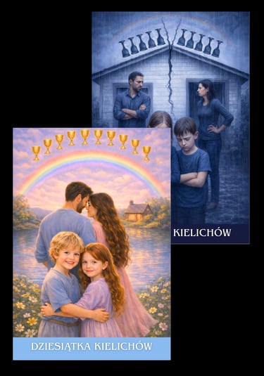 dziesiatka kielichow karta tarota archetyp tarot podswiadomosci talia swiatla i cienia 