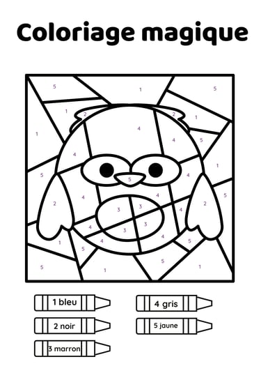coloriage magique hibou 2