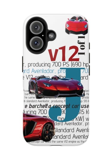 iPhone 17 Pro Max Aventador J case with durable rubber-lined protection