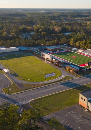football field and track