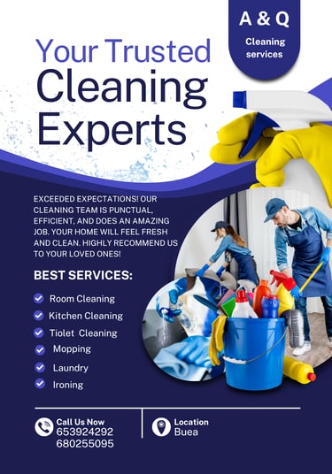 A & Q cleaning servce banner