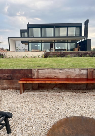 a bench with a bench and a bench in the background