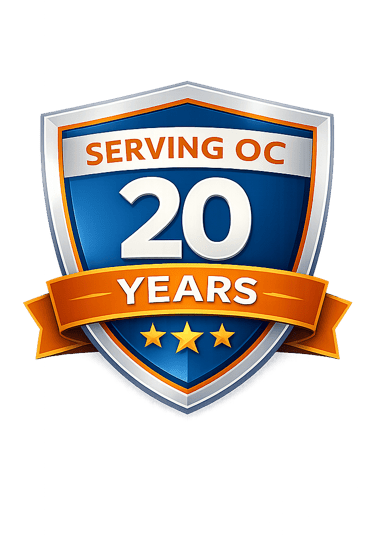 serving oc 20 years badge