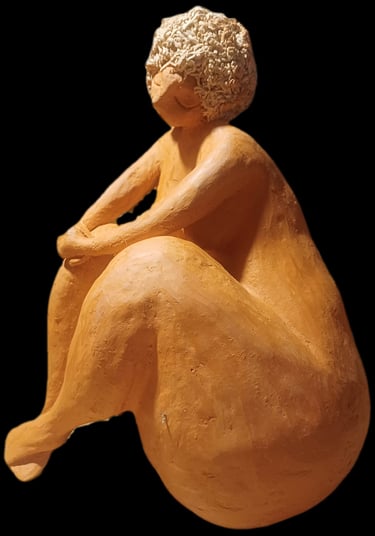 Sculpture, féminin, art, Maëlia