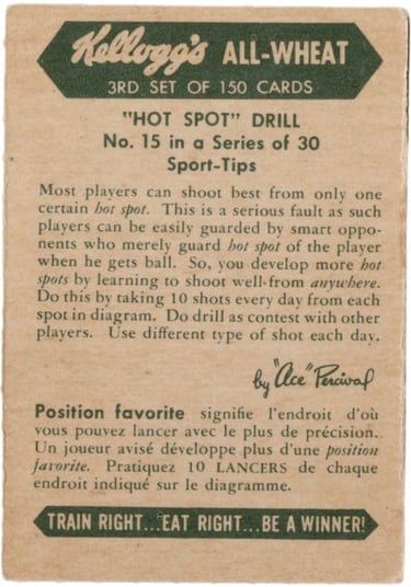 Canadian cereal vintage sports cards