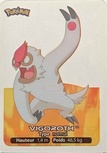 46 Vigoroth Lamicards Pokémon série 3