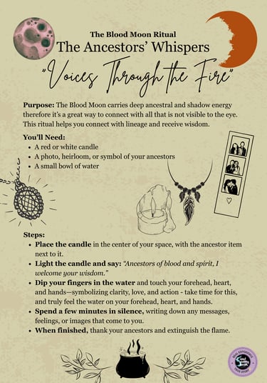 Blood Moon Ritual Soul Sisters Tarot