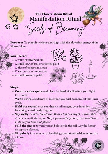 Flower Moon Manifestation Ritual