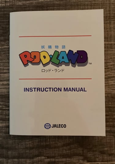 Retro-Bit Rod-Land NES Manual Front