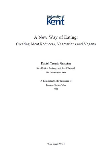 A New Way of Eating: Creating Meat Reducers, Vegetarians & Vegans
