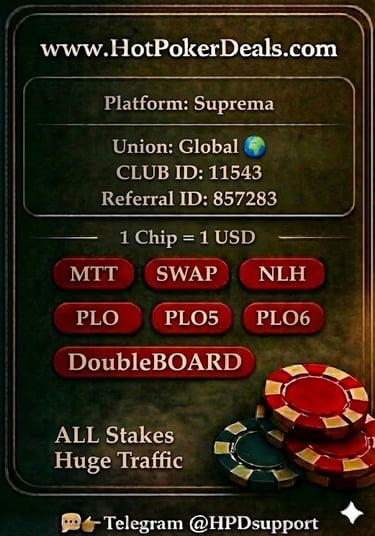 ClubbGG PPPoker X-Poker Suprema PokerBros Rake back