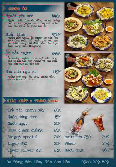 Thực đơn Bếp Dì Toàn - Top 1 nhà hàng ngon gần sân bay