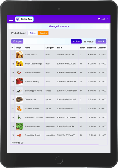 Aadhyarupam cloud-native applications - seller inventory management
