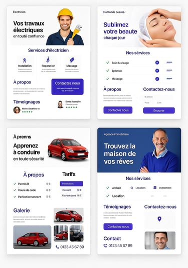 Aperçu de maquette gratuite de site internet – Alpha Digital
