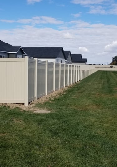 vinyl first fence of idaho