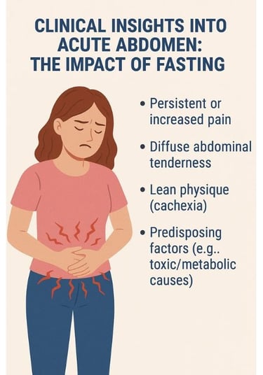 ⚕️🌙⏳🩺 Discover the role of fasting in acute surgical abdomen management. Learn how fasting impact